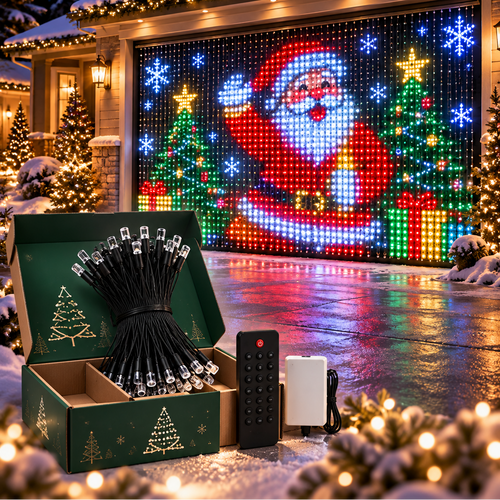 APP Controlled Fairy String Lights DIY Pattern Music Sync LED Curtain Lights Timer Function USB Powered Smart Lights