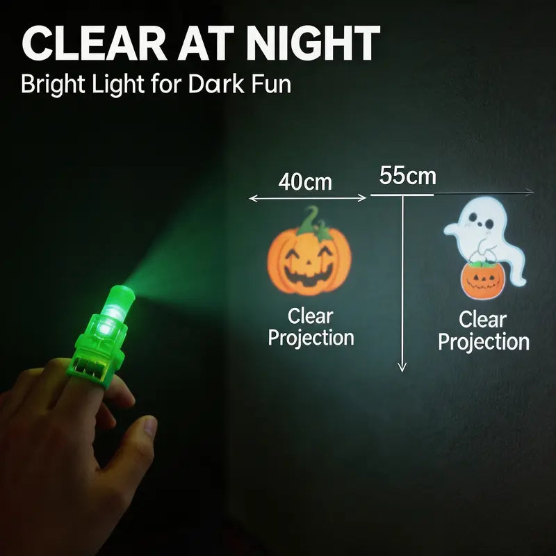 Finger Projection Lamp Luminous Toy (10 Pcs)