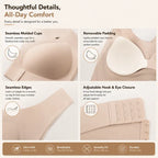 Seamless Cross-Back Support Bralette