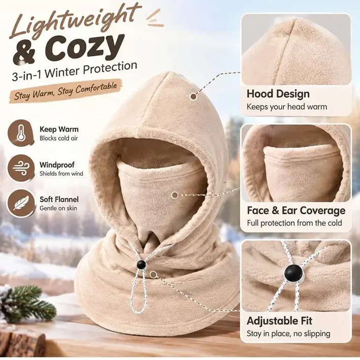 Windproof Fleece Hooded Balaclava