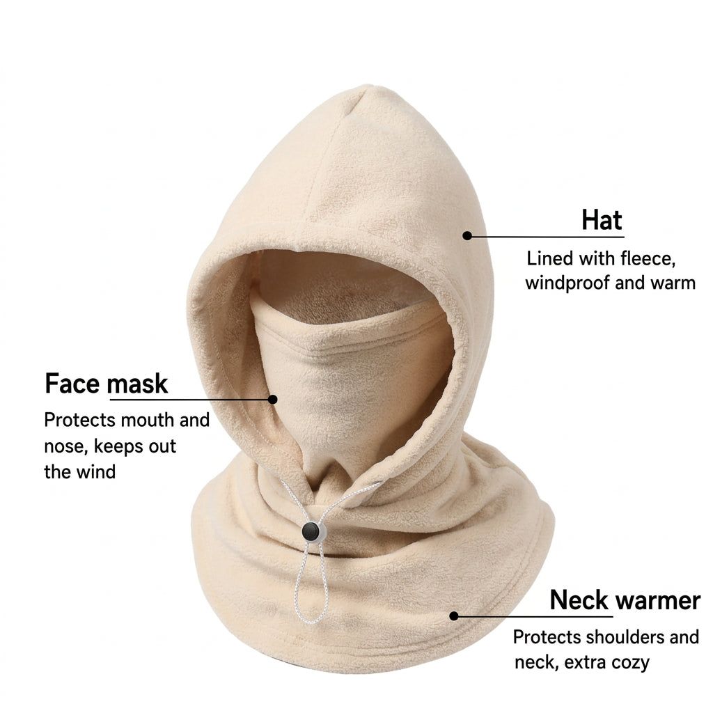 Windproof Fleece Hooded Balaclava