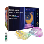 APP Controlled Fairy String Lights DIY Pattern Music Sync LED Curtain Lights Timer Function USB Powered Smart Lights