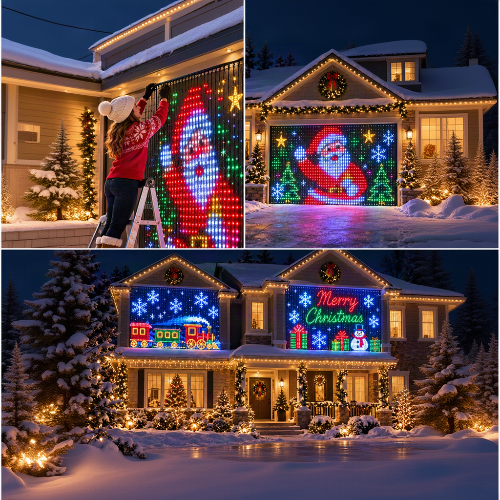 APP Controlled Fairy String Lights DIY Pattern Music Sync LED Curtain Lights Timer Function USB Powered Smart Lights