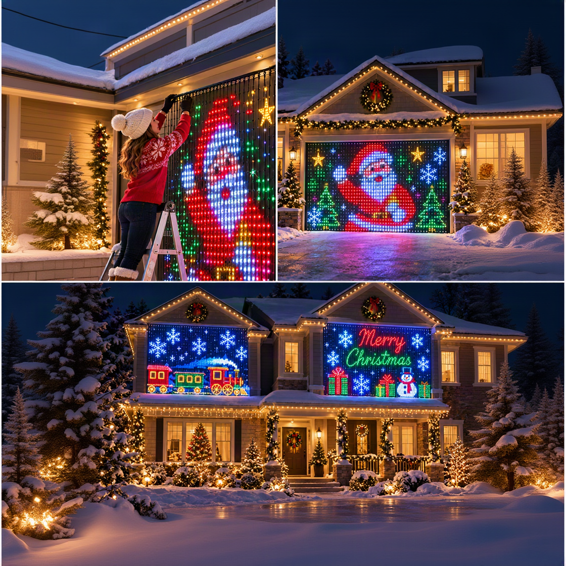 APP Controlled Fairy String Lights DIY Pattern Music Sync LED Curtain Lights Timer Function USB Powered Smart Lights